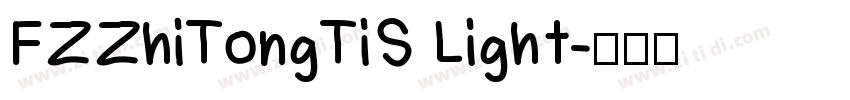 FZZhiTongTiS Light字体转换